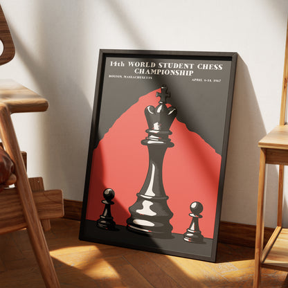 Vintage 1967 Chess Poster