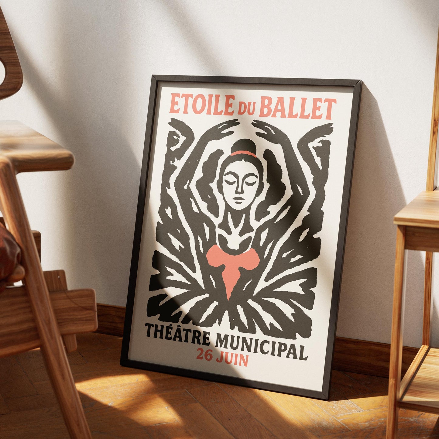 Ballet Silhouette Poster Print