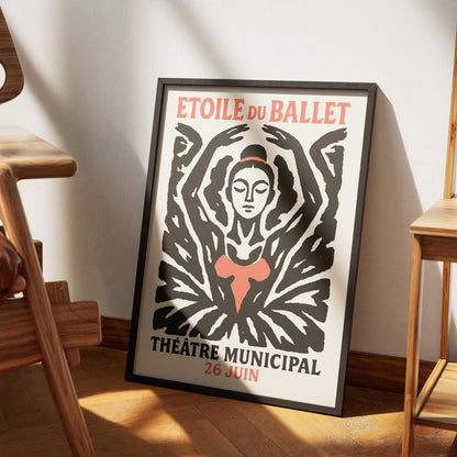 Ballet Silhouette Poster Print