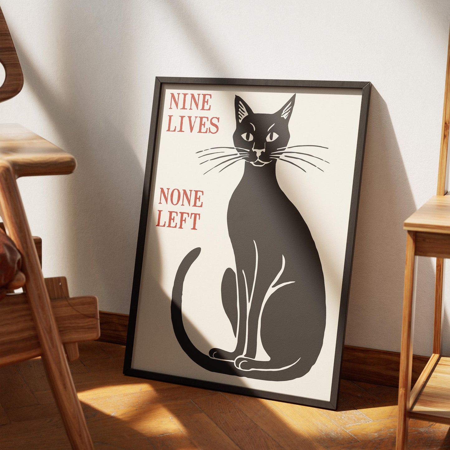 Nine Lives Cat Poster