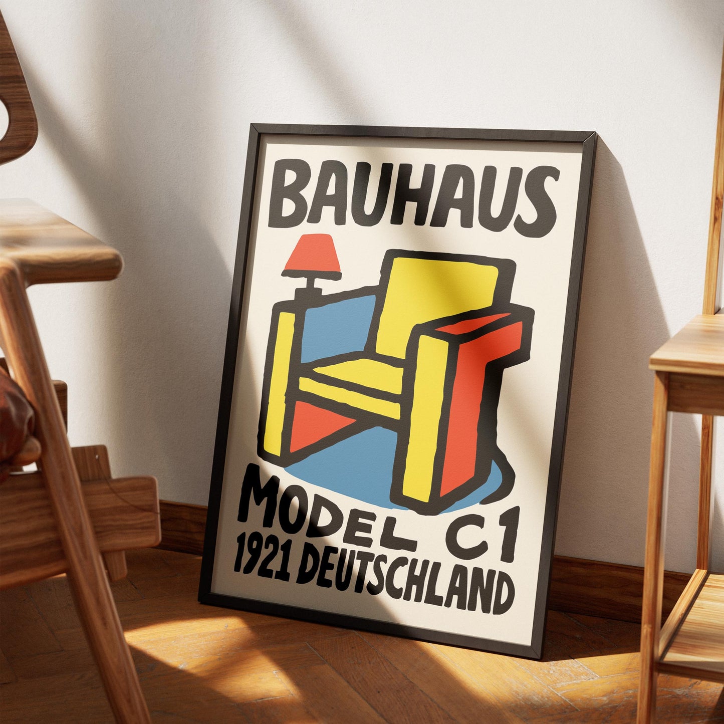 Bauhaus Chair Poster - Mid Century Modern Wall Art