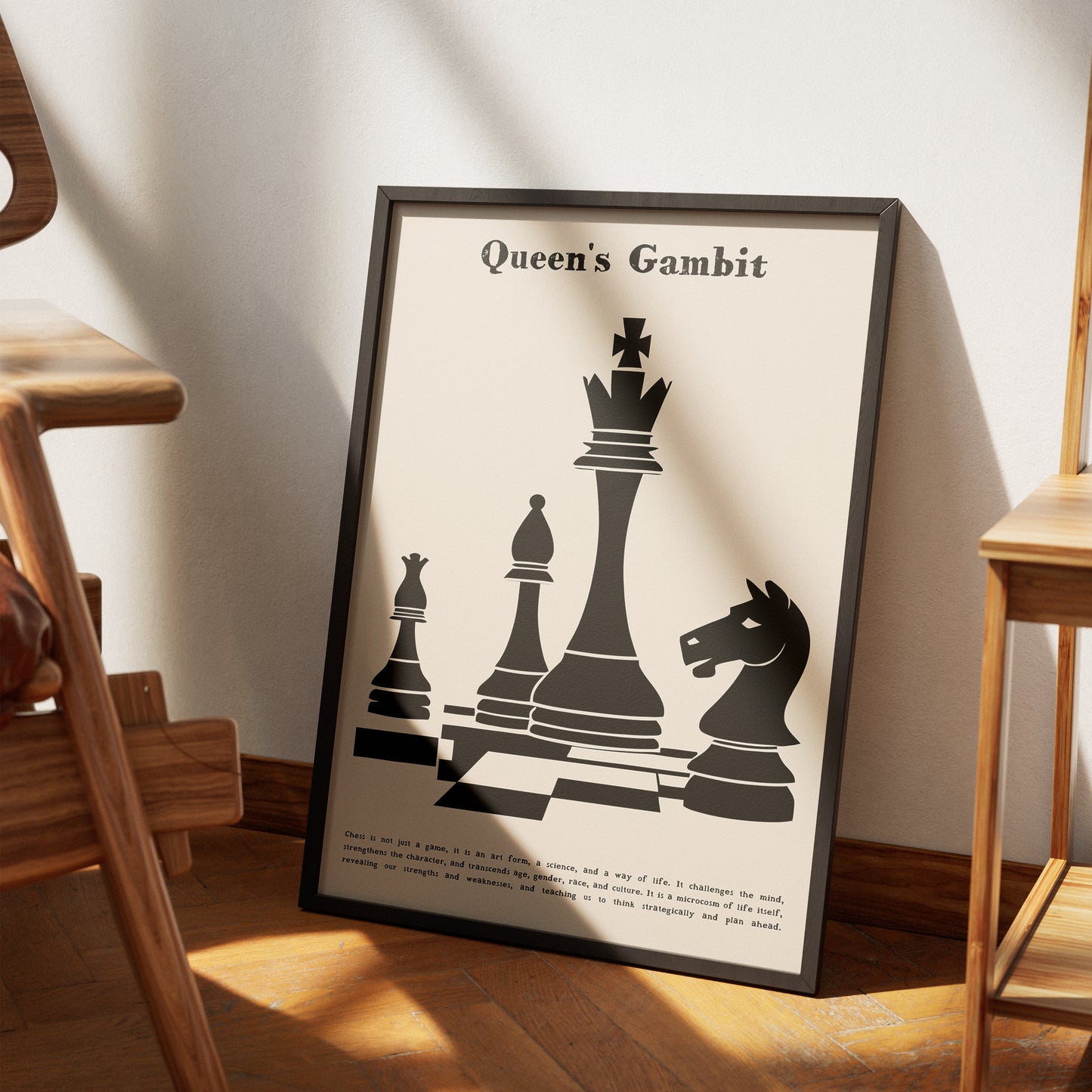 Queen's Gambit Chess Wall Art