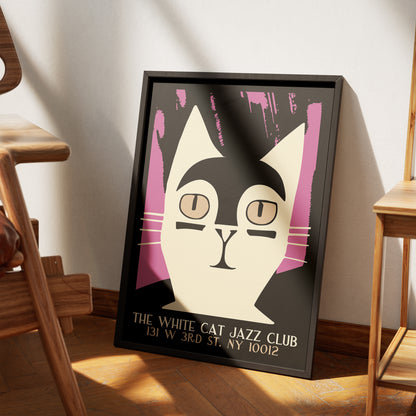 The White Cat Jazz Club Poster