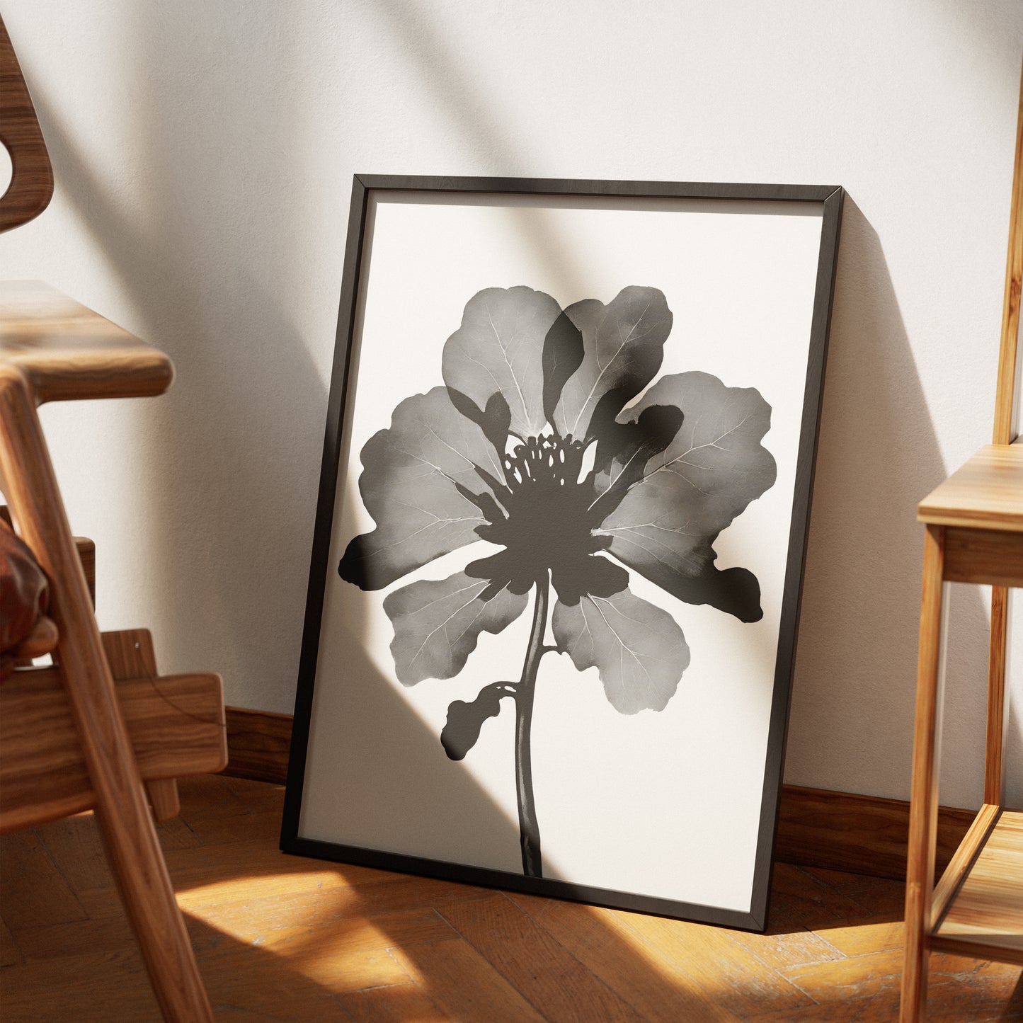 Floral Ink Scandinavian Poster