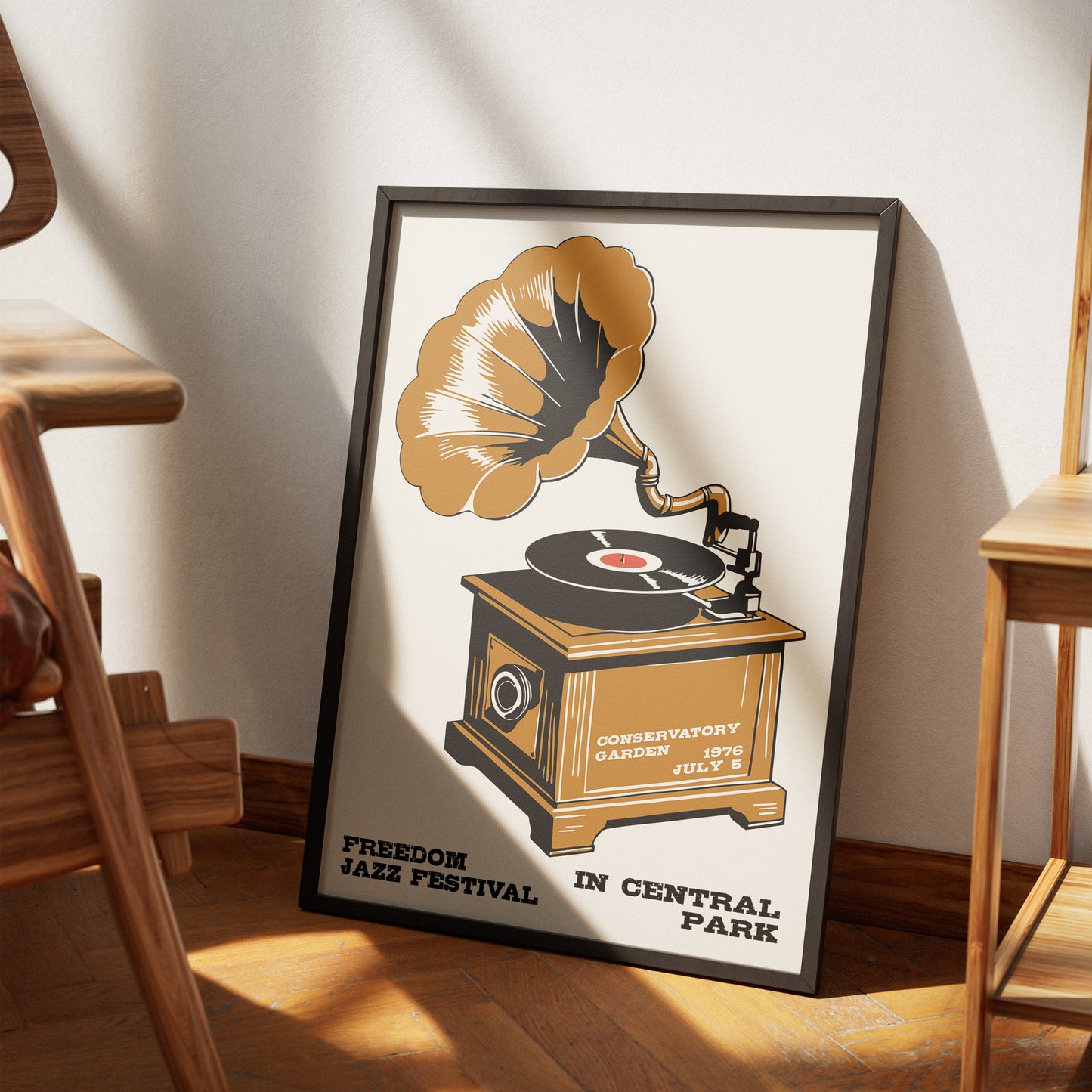 Freedom Jazz Festival Retro Poster Print