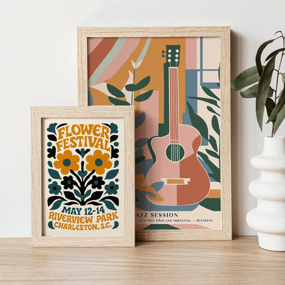 Flower Festival Wall Art Print
