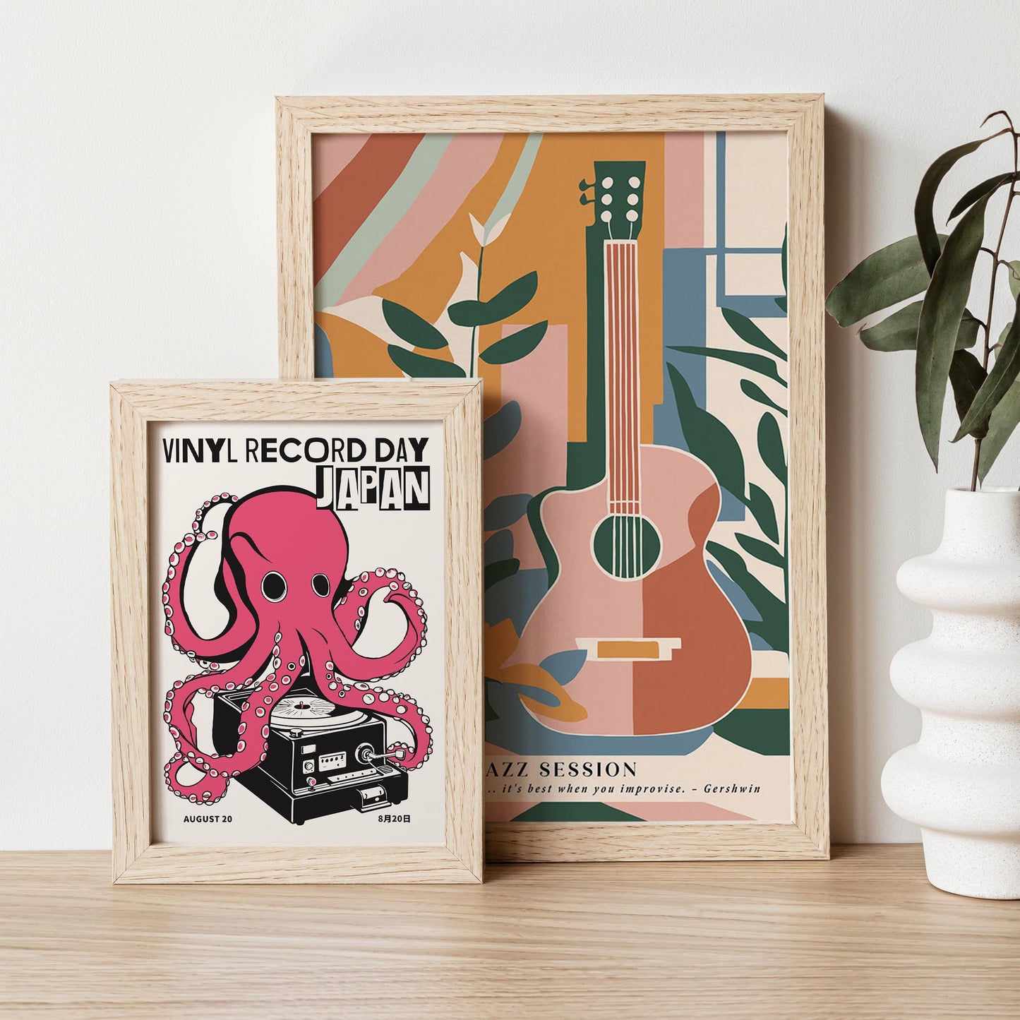 Vinyl Record Day Japan Octopus Poster