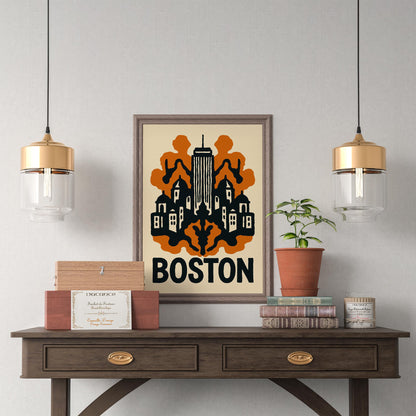 Boston Skyline Poster