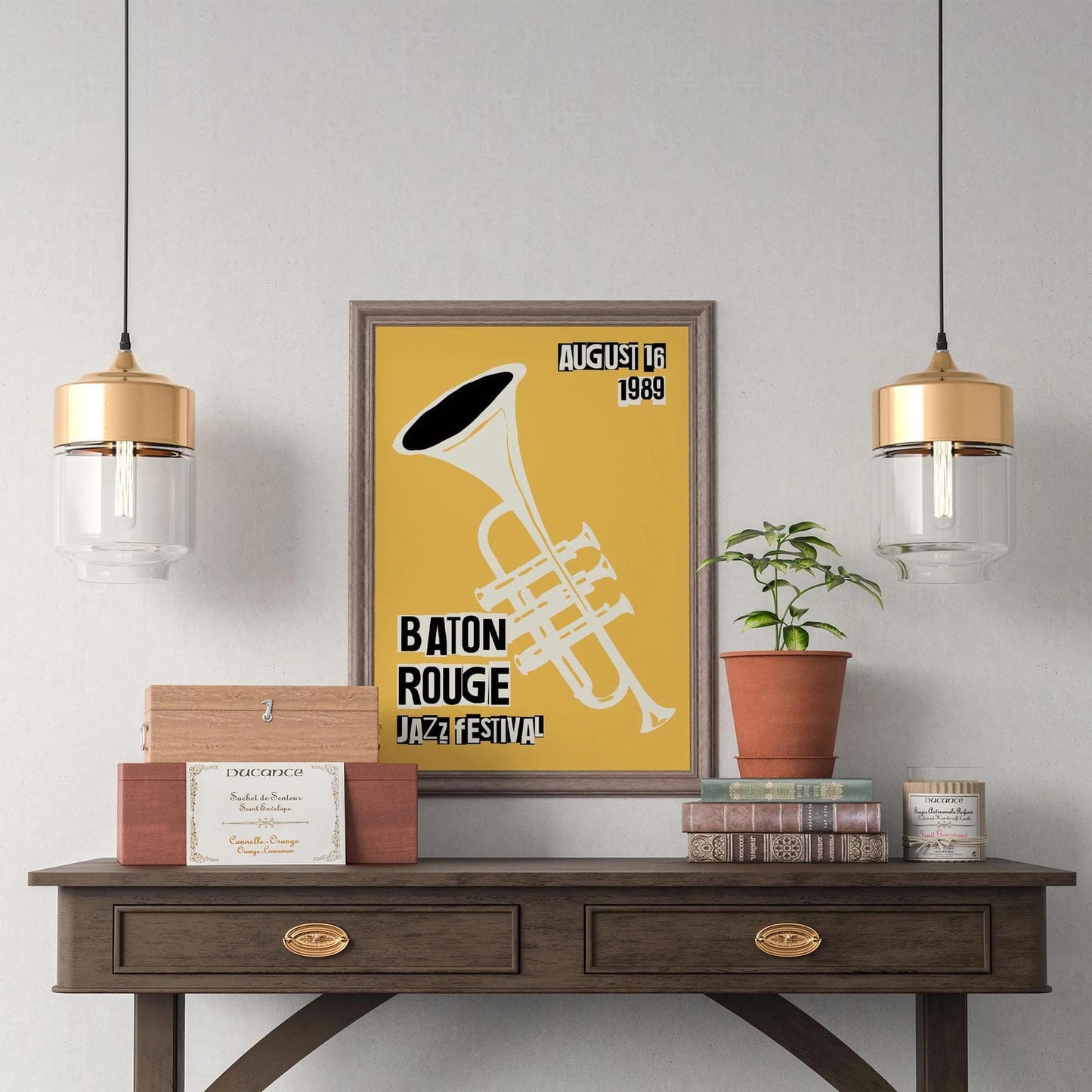 Vintage Jazz Poster – Baton Rouge Music Festival