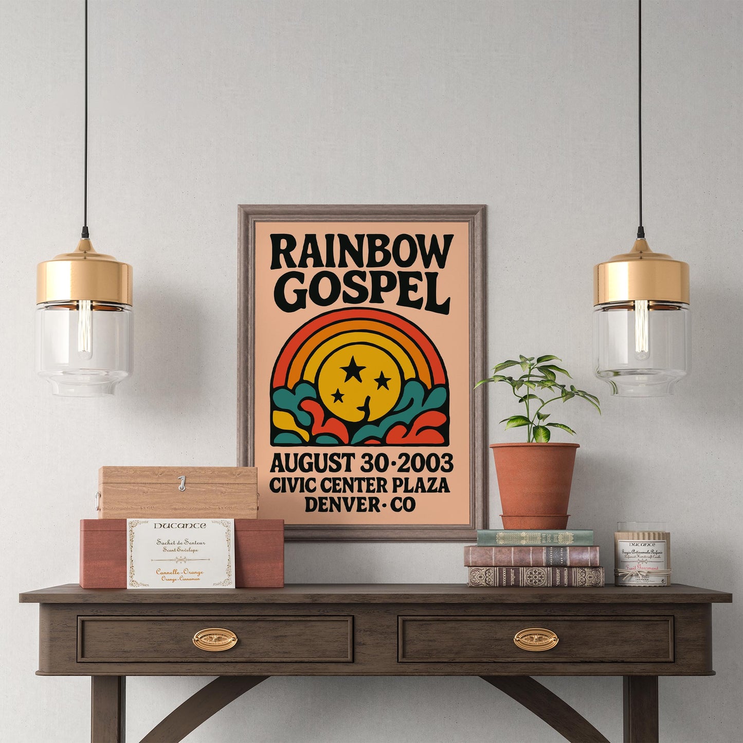 Rainbow Gospel Retro Poster
