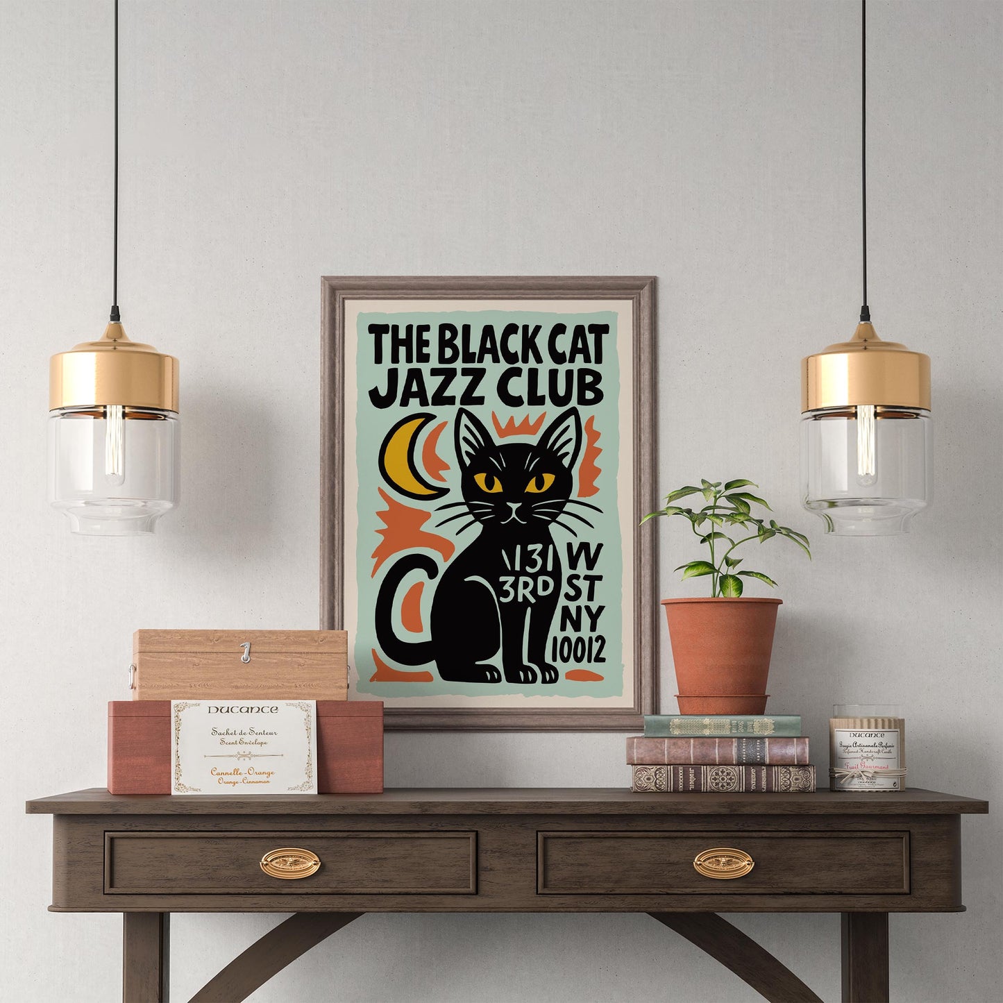 Black Cat Jazz Wall Art (Copy)