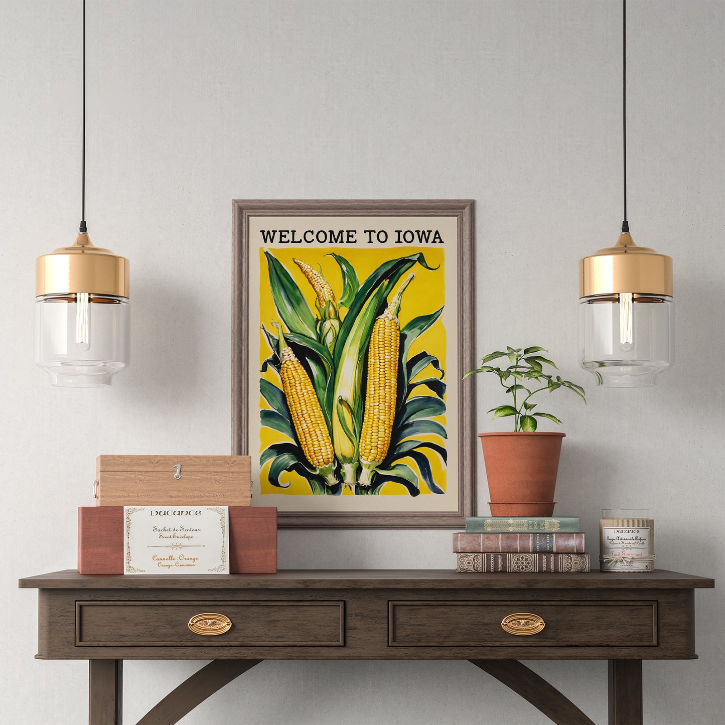 Welcome To Iowa Corn Poster