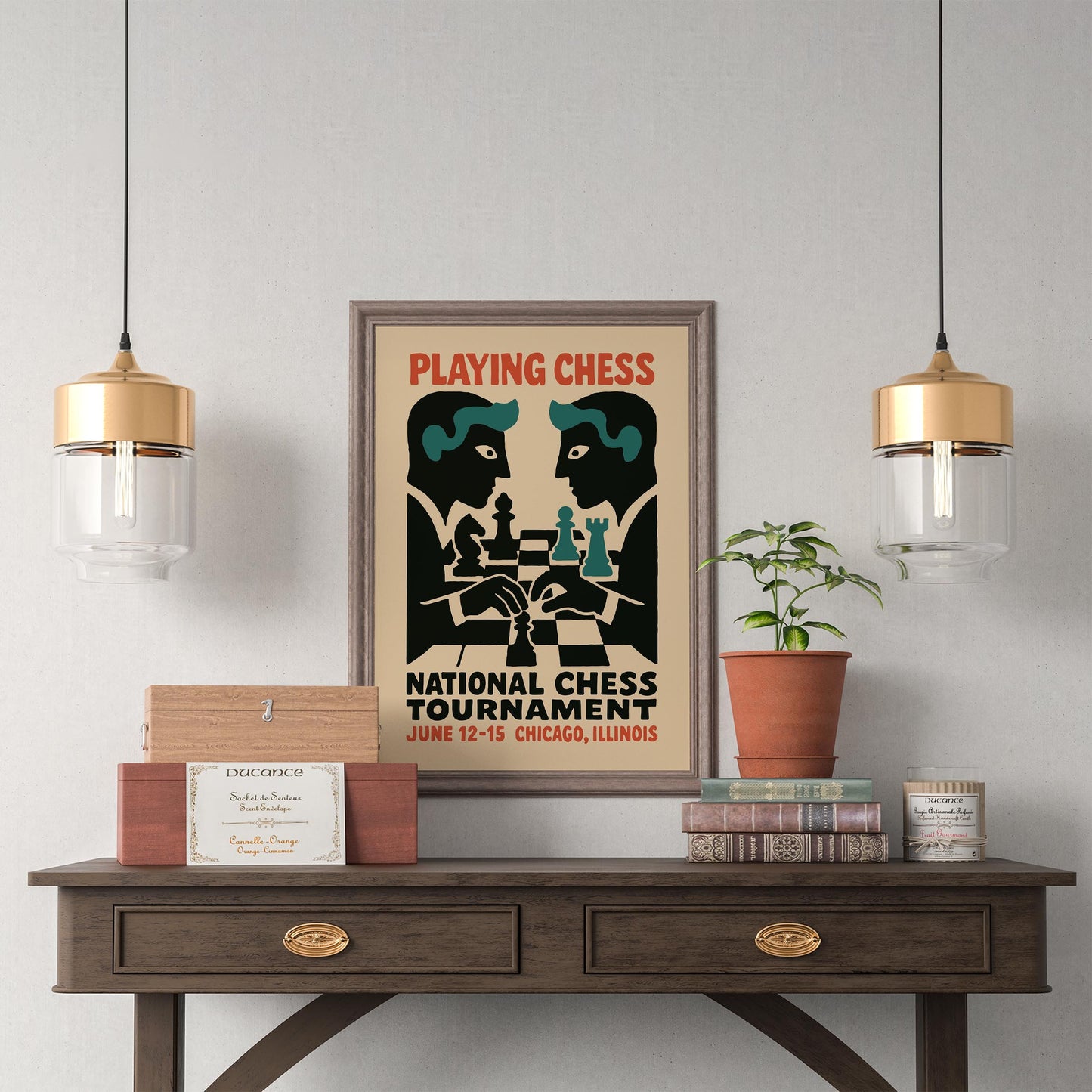 Chess Tournament Wall Art