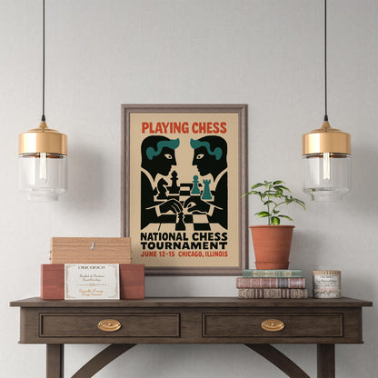 Chess Tournament Wall Art