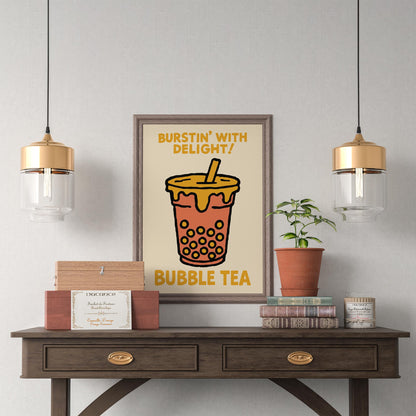 Bubble Tea Fun Poster
