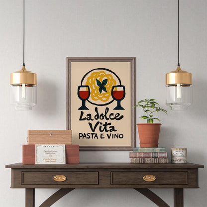 La Dolce Vita Pasta Print