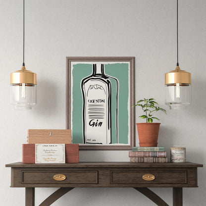 Vintage Quentin Gic Retro Poster