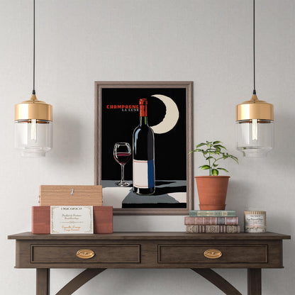 Midnight Champagne Poster Print