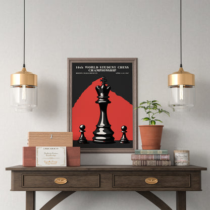 Vintage 1967 Chess Poster