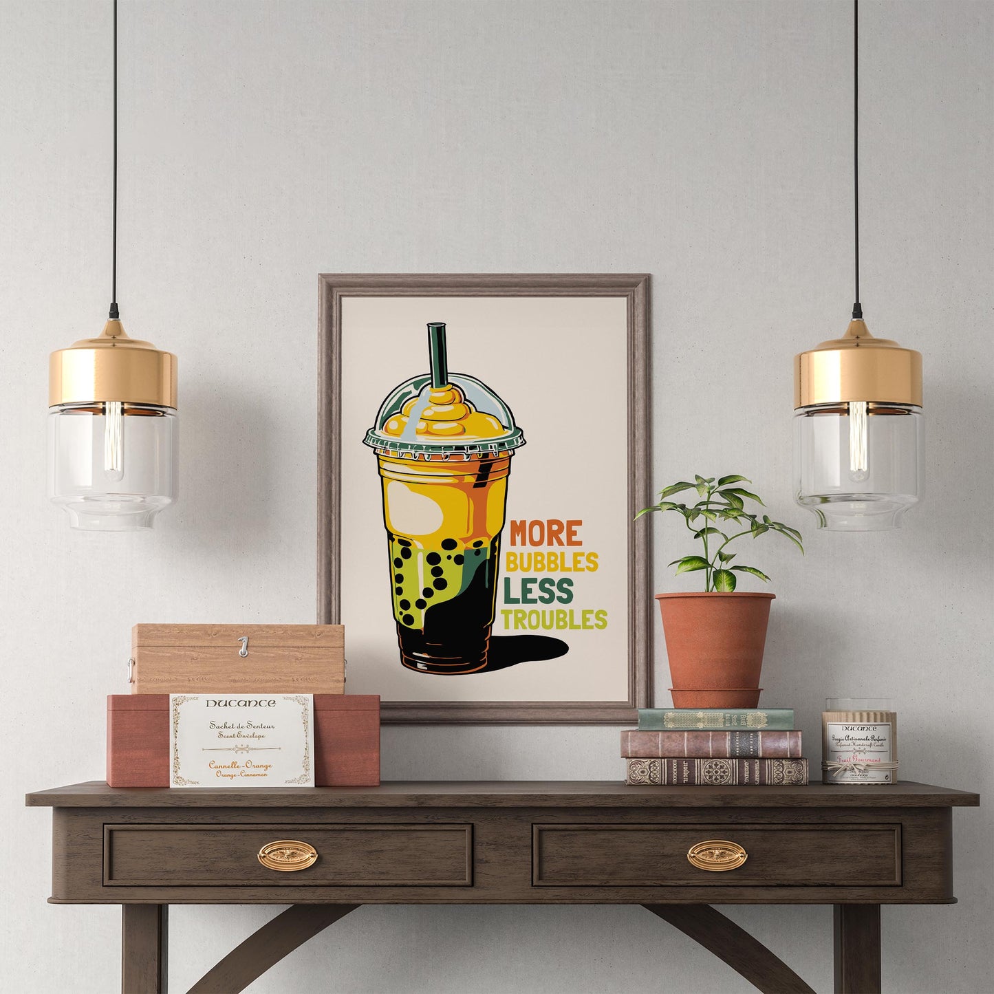 Bubble Tea Drink Poster