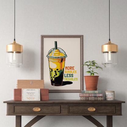 Bubble Tea Drink Poster