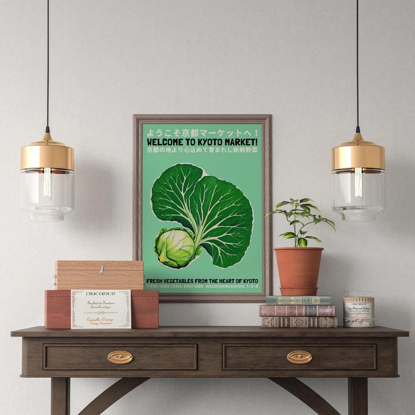 Kyoto Vegetable Art – Japanese Market Poster