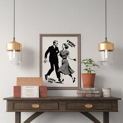 Lindy Hop Dance Poster