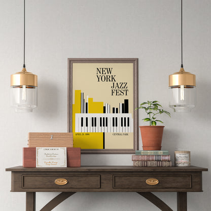 New York Jazz Fest 1998 Wall Art Poster