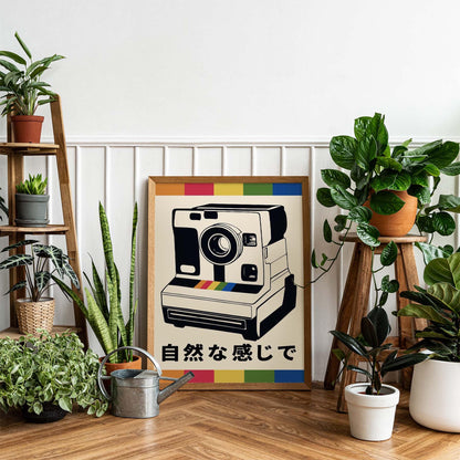 Retro Japanese Camera Art Print