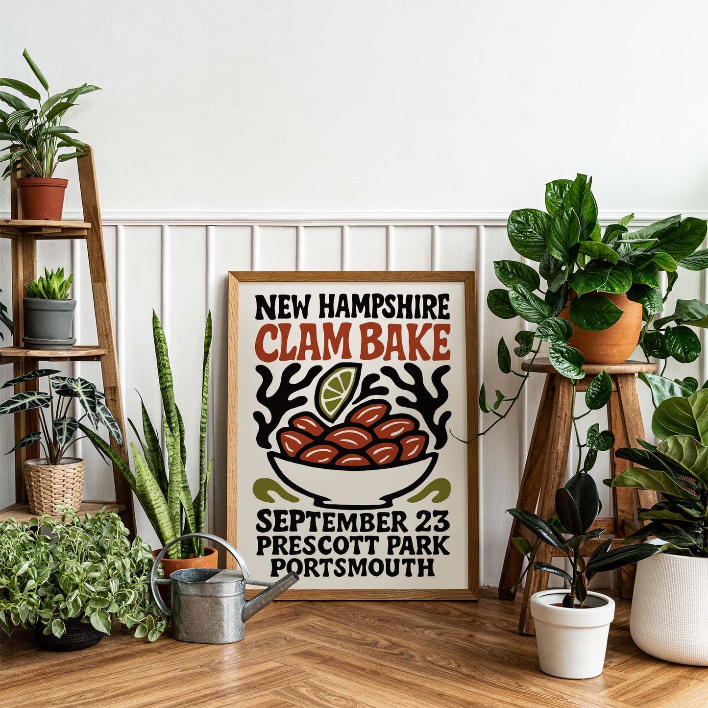 New Hampshire Clam Bake Poster