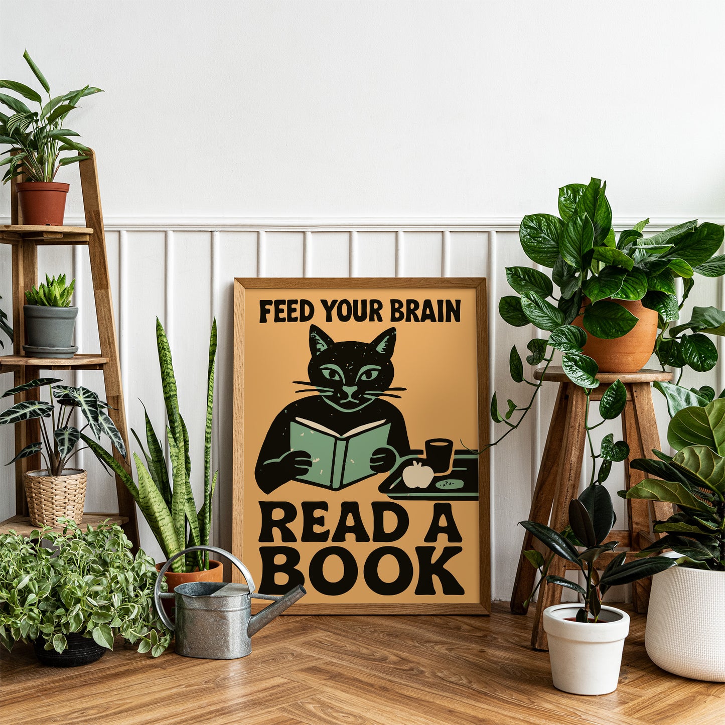 Feed Your Brain Read a Book Poster