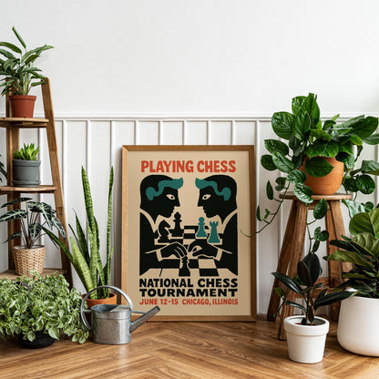 Chess Tournament Wall Art