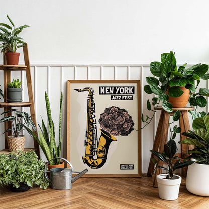 New York Jazz Fest – Bold Floral Print