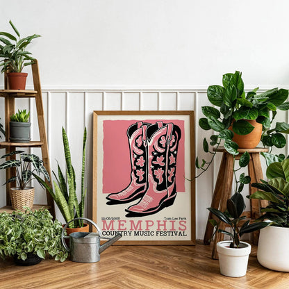 Memphis Country Music Festival Poster