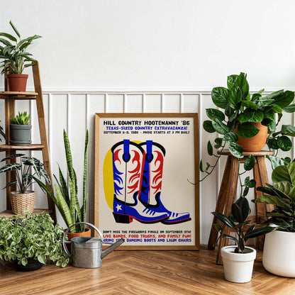 Hill Country Hootenanny Poster Print
