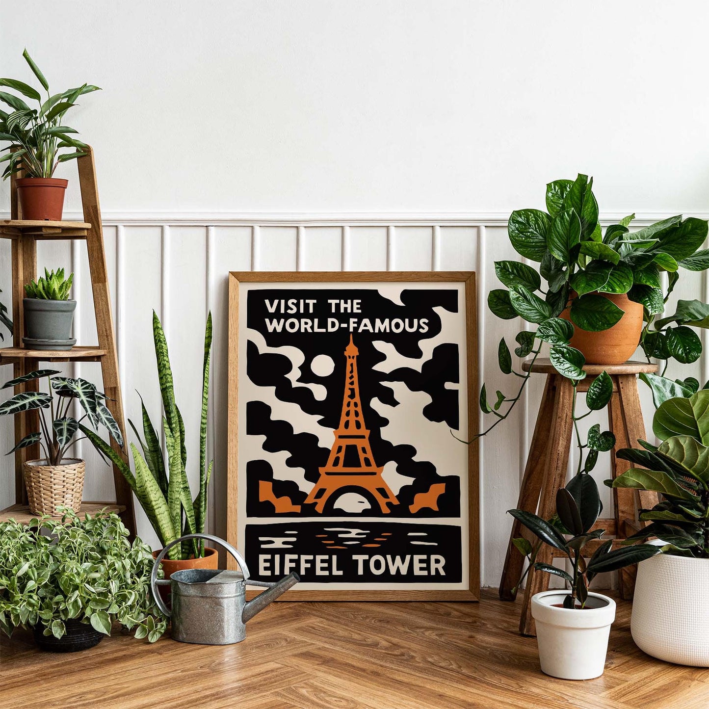 Eiffel Tower Travel Poster Print