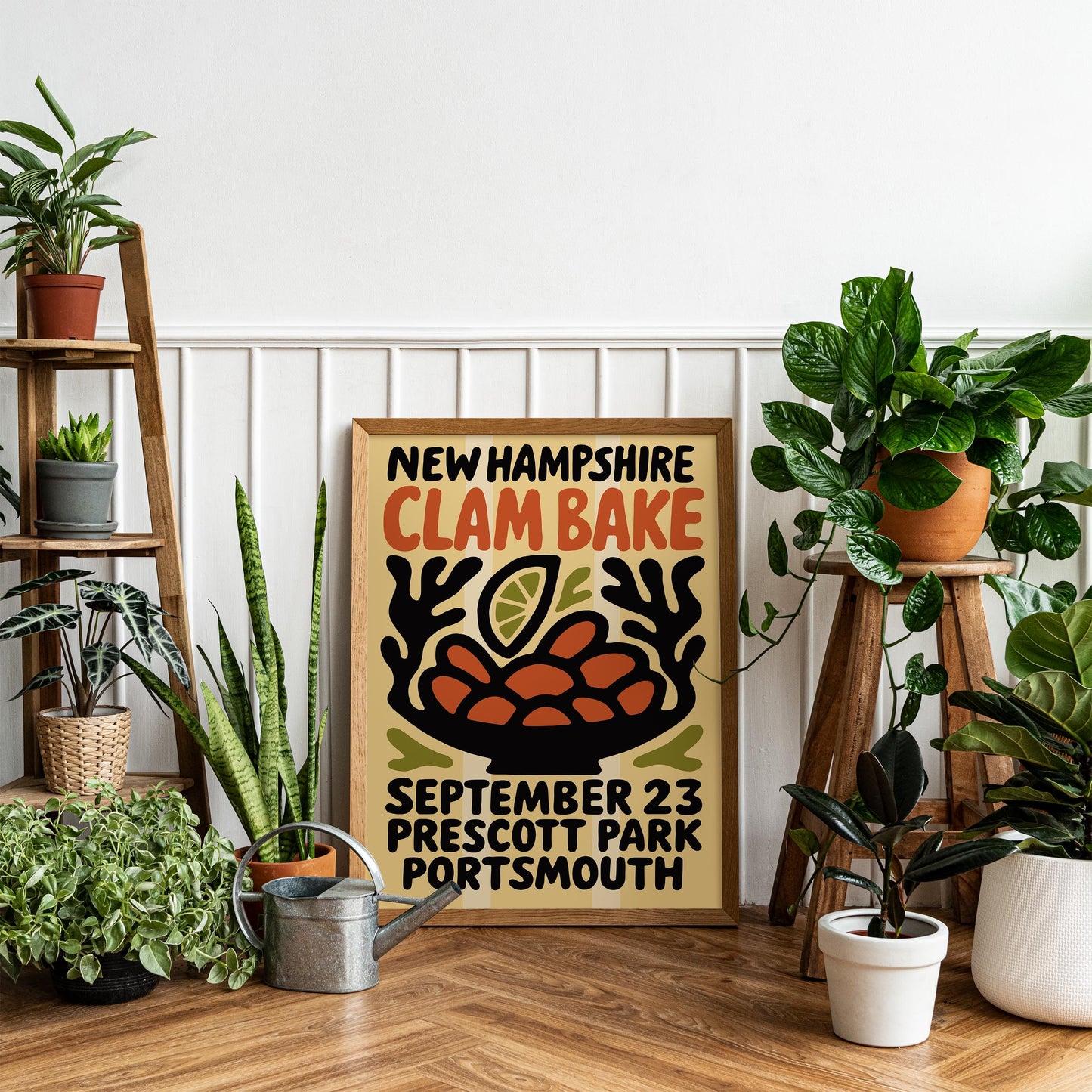 New Hampshire Clam Bake Poster