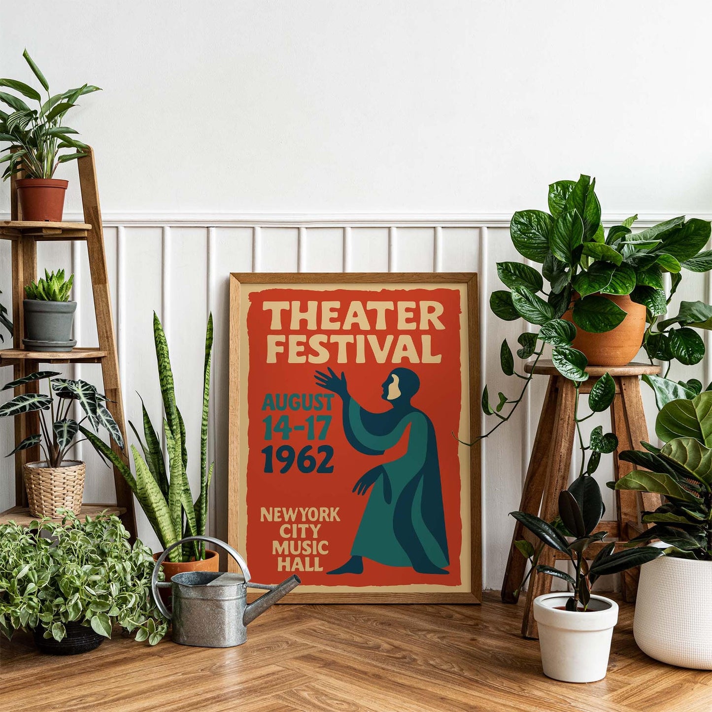 1962 Theater Festival Poster Print