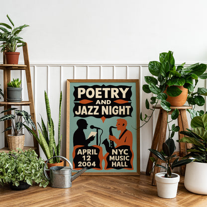 Poetry and Jazz Night Poster