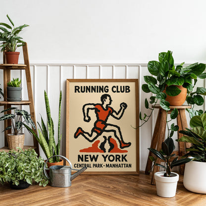 New York Running Club Poster