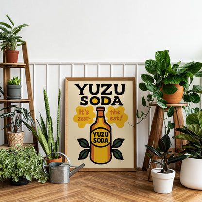 Yuzu Soda Burst Poster