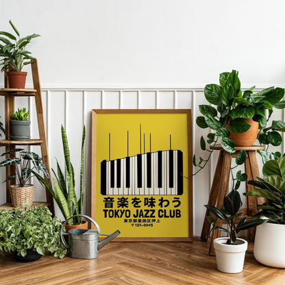Tokyo Jazz Club Piano Poster