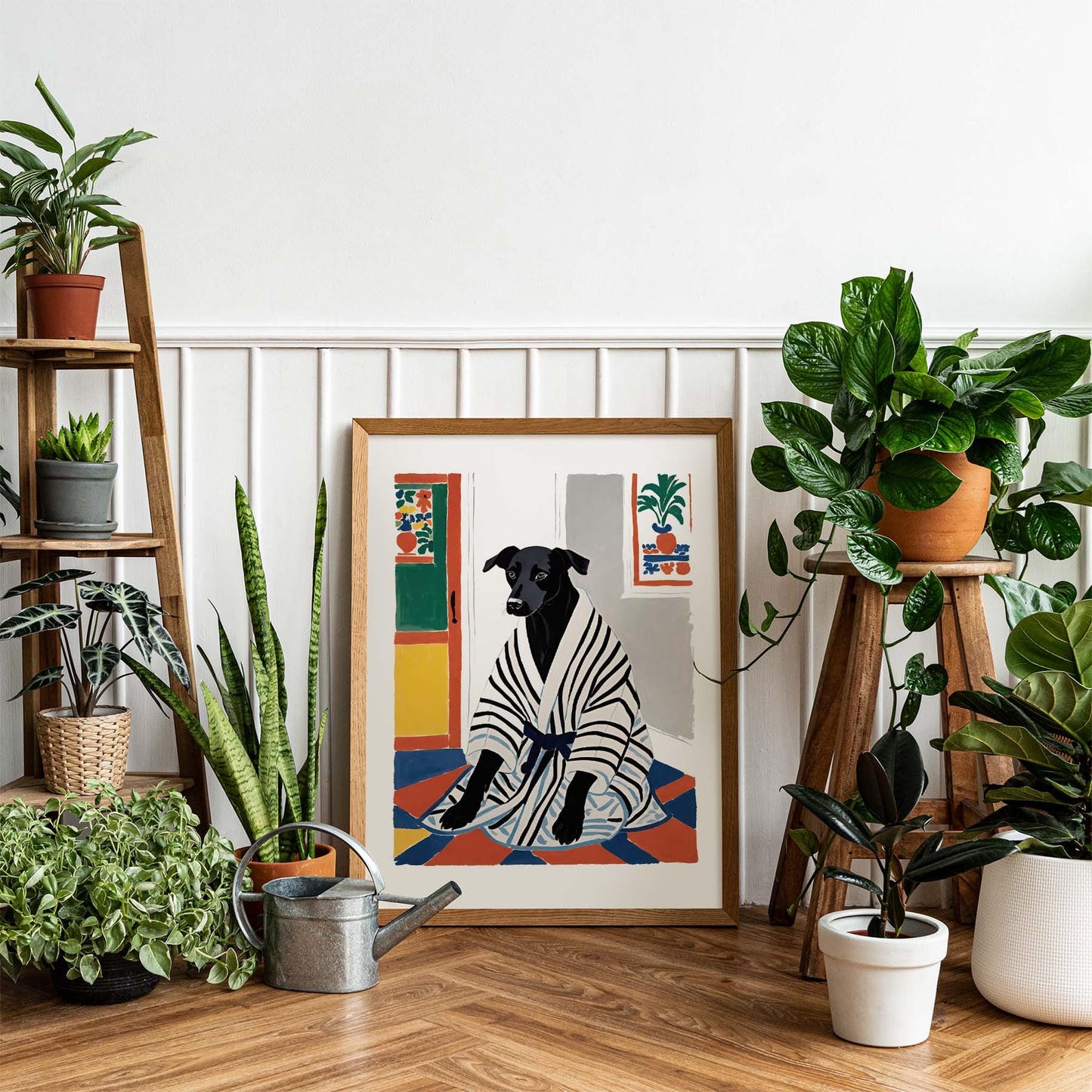 Whimsical Dog Poster Print