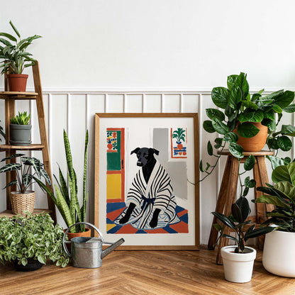 Whimsical Dog Poster Print