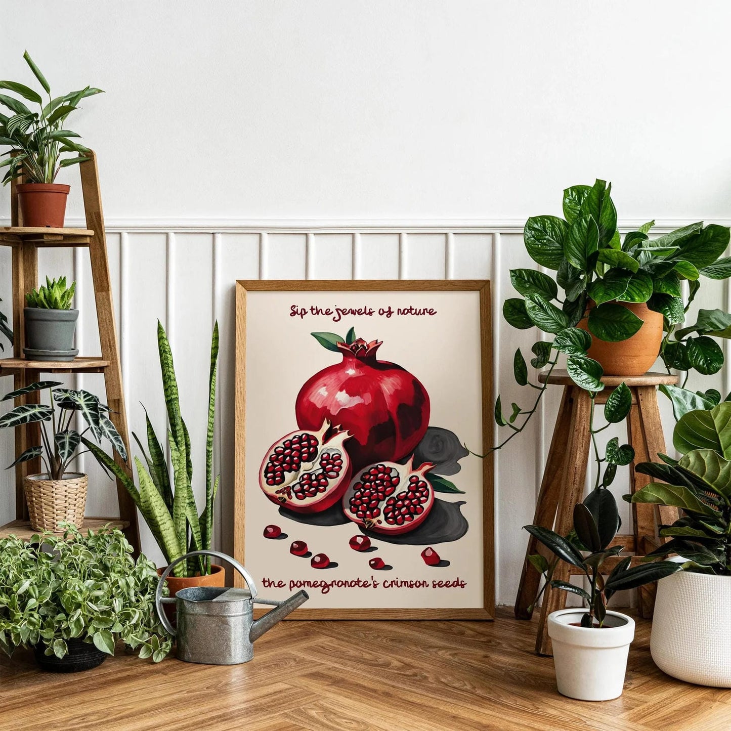 Pomegranate Fruit Still Life Poster