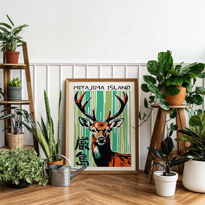 Miyajima Deer Forest Poster