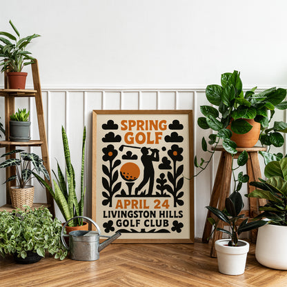 Spring Golf Tournament Poster