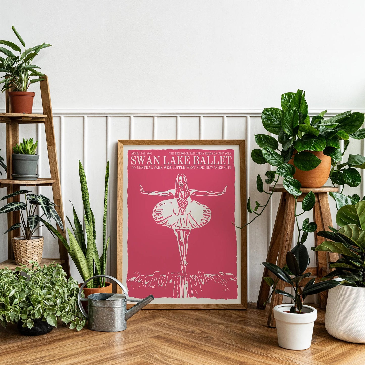 Swan Lake Ballet Performance Poster