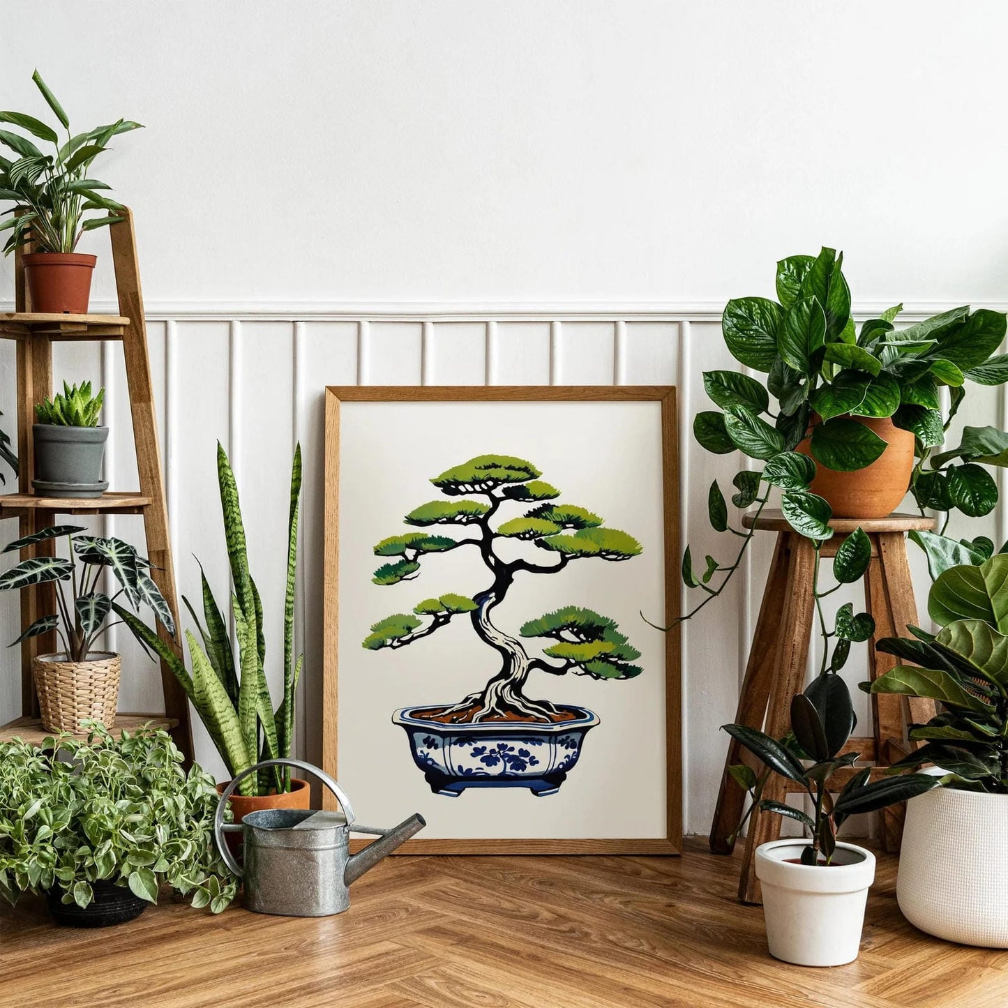 Classic Japanese Bonsai Art Print