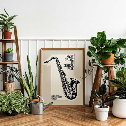 Night of Jazz Saxophone Poster
